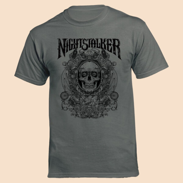 Nightstalker T-shirt - Skull (Grey)