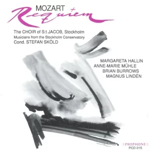 Mozart - Stefan Sköld Conducting The Choir Of St. Jacob, Stockholm Soloists: Margareta Hallin, Anne-Marie Mühle, Brian Burrows, Magnus Lindén ‎– Requiem (Used Vinyl)
