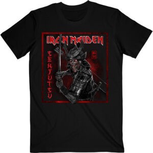 Iron Maiden T-Shirt - Senjutsu Cover Distressed Red