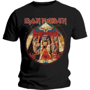 Iron Maiden T-Shirt - Powerslave Lightning Circle