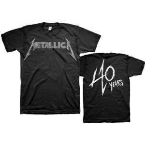 Metallica T-Shirt - 40th Anniversary Songs Logo