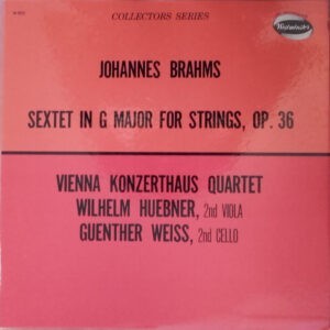 Johannes Brahms, Vienna Konzerthaus Quartet , Wilhelm Hübner, Guenther Weiss ‎– Sextet In G Major For Strings, Op. 36 (Used Vinyl)