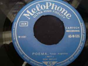 Don Grillo ‎– Poema / Adios Pampa Mia (Used Vinyl)