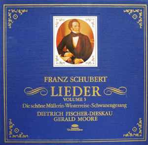 Franz Schubert, Dietrich Fischer-Dieskau, Gerald Moore ‎– Lieder Volume 3 - Die Schöne Müllerin • Winterreise • Schwanengesang (Used Vinyl)