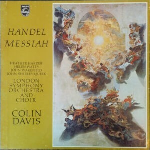 Händel - Colin Davis - The London Symphony Orchestra - London Symphony Choir - Heather Harper - Helen Watts - John Wakefield - John Shirley-Quirk ‎– Messiah (Used Vinyl)