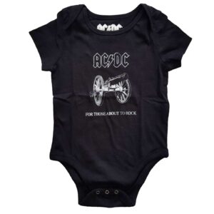 AC/DC Baby Grow - "About To Rock" Logo