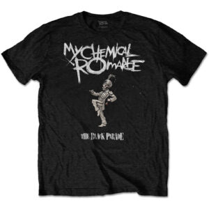 An official licensed My Chemical Romance Unisex Tee featuring the "The Black Parade Cover"' design motif.