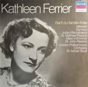 Kathleen Ferrier, Bach, Handel ‎– Bach & Handel Arias (Used Vinyl)