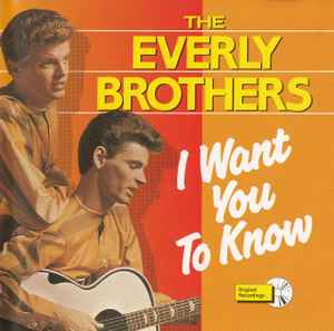 The Everly Brothers ‎– I Want You To Know (CD)