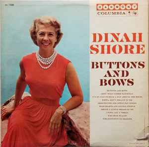 Dinah Shore ‎– Buttons And Bows (Used Vinyl)