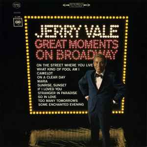 Jerry Vale ‎– Great Moments On Broadway (Used Vinyl)