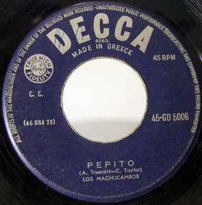 Los Machucambos ‎– Pepito / Negra Maria Esther (Used Vinyl) (7")
