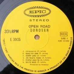 Donovan ‎– Open Road (Used Vinyl)