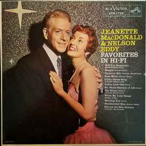 Jeanette MacDonald & Nelson Eddy ‎– Favorites In Hi-Fi (Used Vinyl)