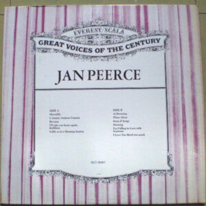 Jan Peerce ‎– Great Voices Of The Century
