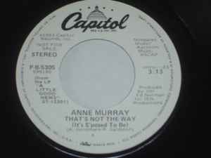 Anne Murray ‎– That's Not The Way (It's S'posed To Be) (Used Vinyl) (7")