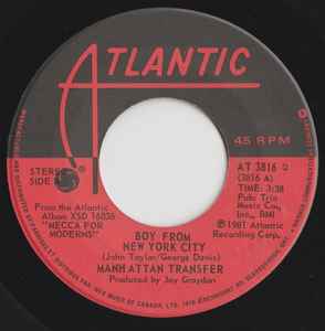 Manhattan Transfer ‎– Boy From New York City (Used Vinyl) (7")
