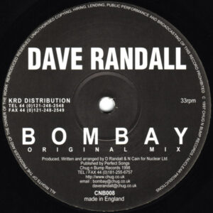 Dave Randall ‎– Bombay (Used Vinyl) (12")
