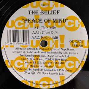 The Belief ‎– Peace Of Mind (Used Vinyl) (12")