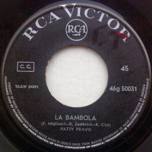 Patty Pravo ‎– La Bambola (Used Vinyl) (7'')