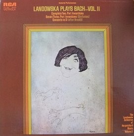 J.S. Bach - Wanda Landowska ‎– Plays Bach Vol. II (Used Vinyl)