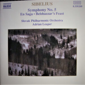 Sibelius - Slovak Philharmonic Orchestra, Adrian Leaper ‎– Symphony No. 5 (Used CD)