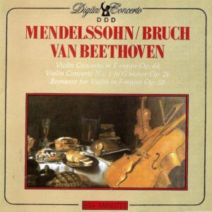 Mendelssohn / Bruch / Van Beethoven ‎– Violin Concerto In E Minor Op. 64, Violin Concerto No. 1 In G Minor Op. 26, Romance For Violin In F Major Op. 50 (CD)