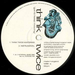 Think Twice ‎– Got To Keep Moving (Used Vinyl) (12'')