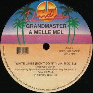 Grandmaster & Melle Mel ‎– White Lines (Don't Don't Do It) (Used Vinyl) (12'')