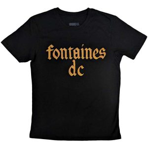 Fontaines D.C. Unisex T-Shirt: Gothic Logo