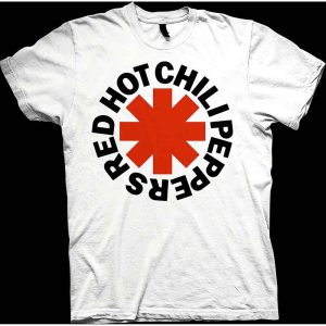 Red Hot Chili Peppers Unisex T-Shirt: Red Asterisk