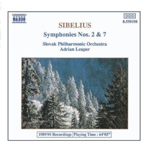 Sibelius - Slovak Philharmonic Orchestra, Adrian Leaper ‎– Symphonies Nos. 2 & 7 (Used CD)